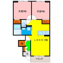 阿波富田駅 徒歩59分 1階の物件間取画像